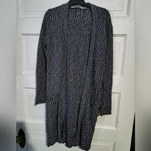 Athleta Heathered Blue Cardigan